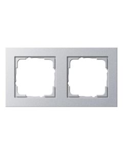 GIRA - E2 | Abdeckrahmen 2-fach | Aluminium