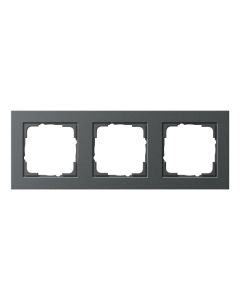 GIRA 3-fach Rahmen, E2, anthrazit, System 55, Unterputz