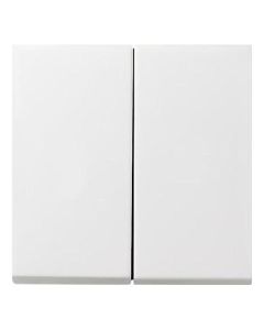 GIRA 2-fach-Serienwippe, reinweiß, flächenbündig