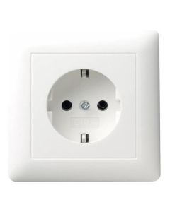 Steckdose Volle Platte ST 55 rw glanz