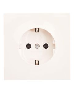 GIRA SCHUKO-Steckdose, Fläche, reinweiß, flächenbündig