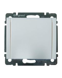 LEGRAND SCHUKO-Steckdose mit Klappdeckel, Galea, ultraweiß, 771064
