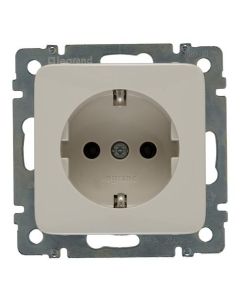 LEGRAND SCHUKO-Steckdose, Creo, mandelweiß glänzend, 776020