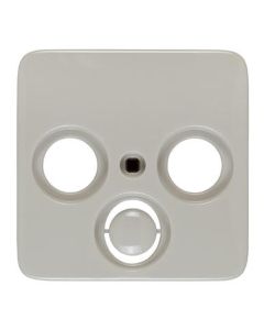 LEGRAND Antennenabdeckung, 3-Loch, Creo, mandelweiß, 776082