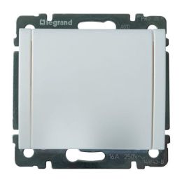 LEGRAND SCHUKO-Steckdose mit Klappdeckel, Galea, ultraweiß, 771064